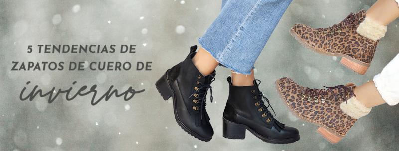 5 tendencias de zapatos de cuero de invierno
