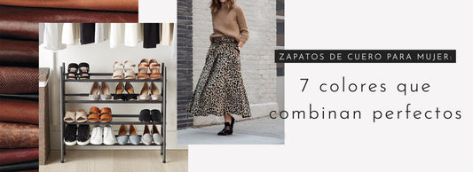 Zapatos de cuero para mujer: 7 colores que combinan perfectos
