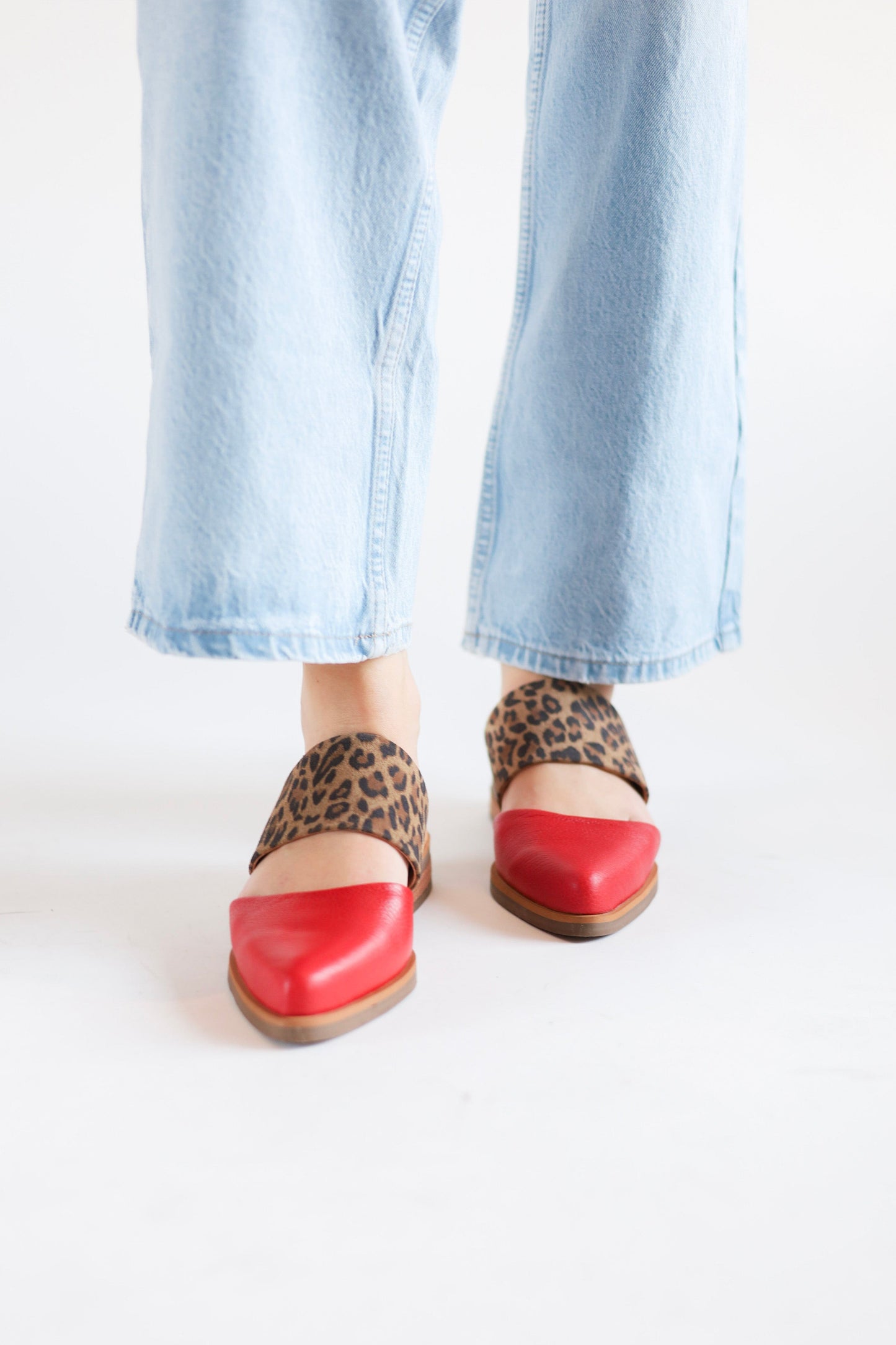 Babucha Mujer / Gaviota Leopardo Rojo BABUCHAS Giani Dafirenze