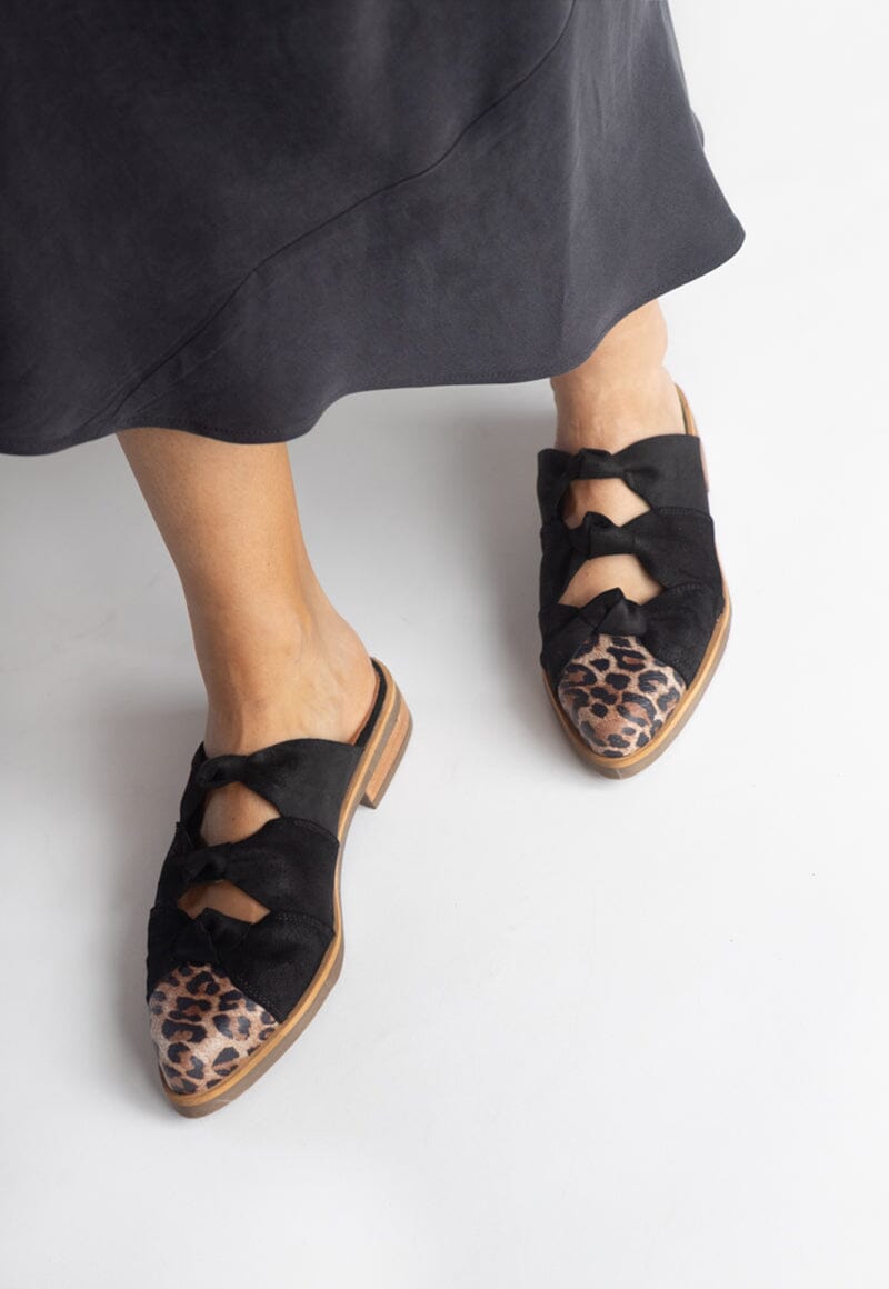 Babucha Mujer / Kiwi Negro Print BABUCHAS Giani Dafirenze
