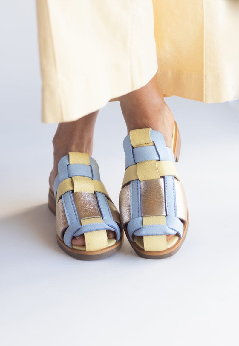 Babucha Mujer / Menfi Amarillo Celeste BABUCHAS Giani Dafirenze