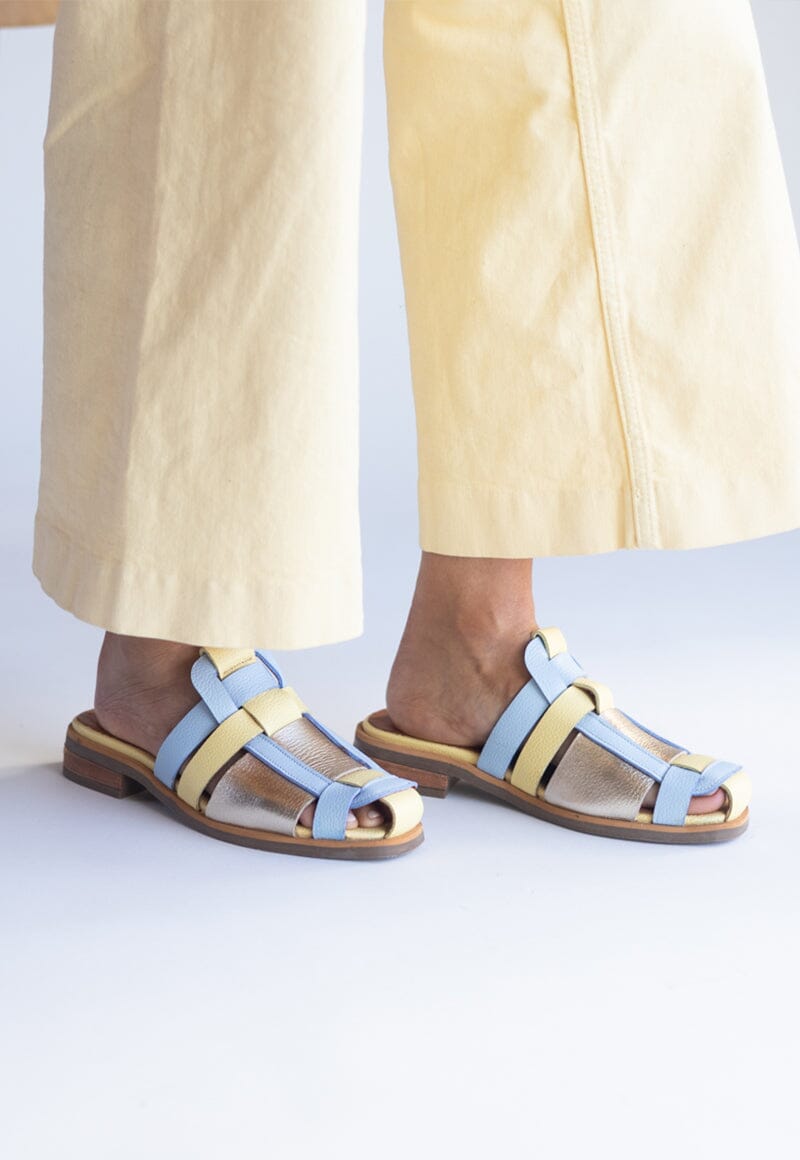 Babucha Mujer / Menfi Amarillo Celeste BABUCHAS Giani Dafirenze