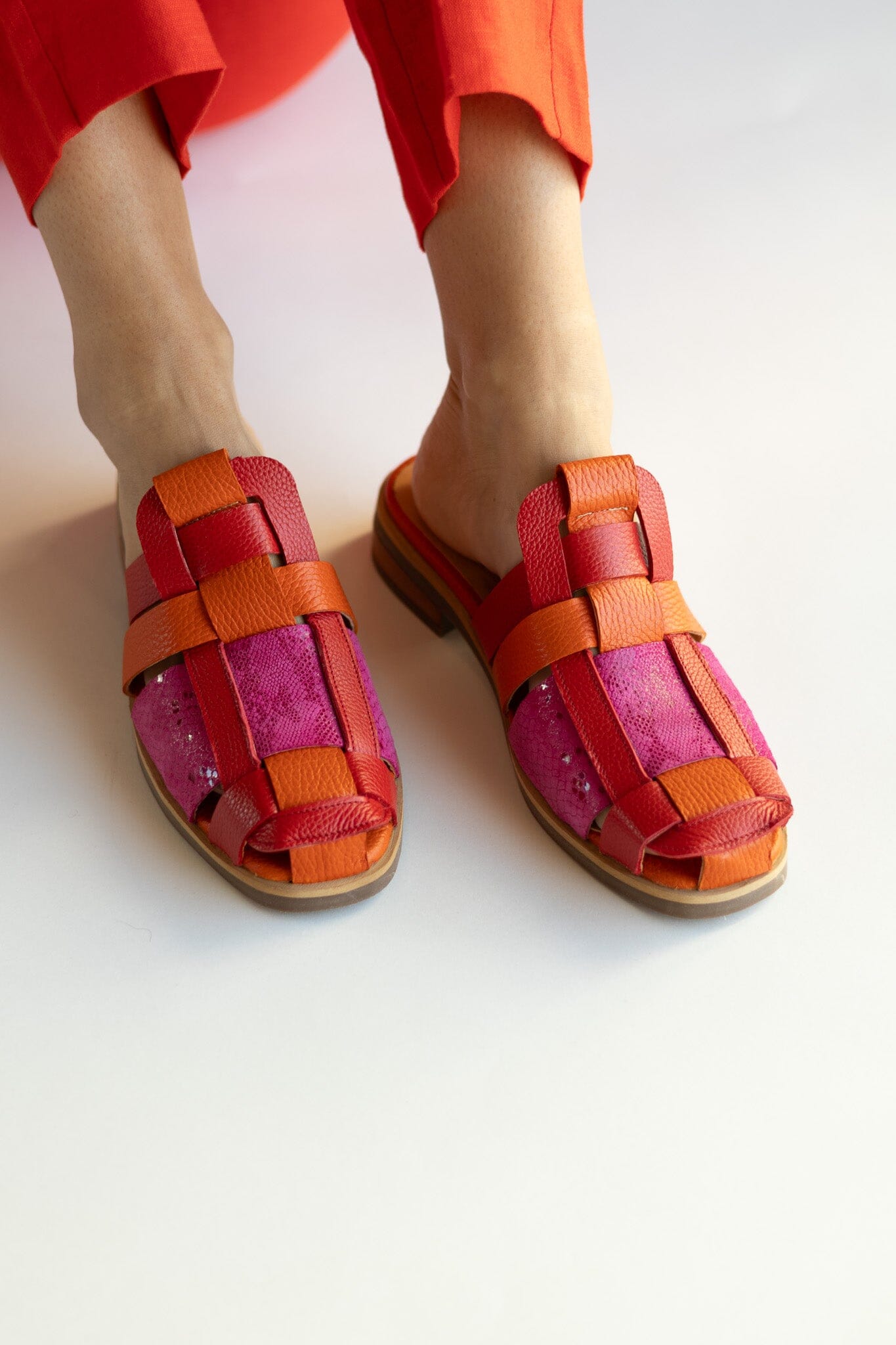 Babucha Mujer / Menfi Naranjo Rojo BABUCHAS Giani Dafirenze