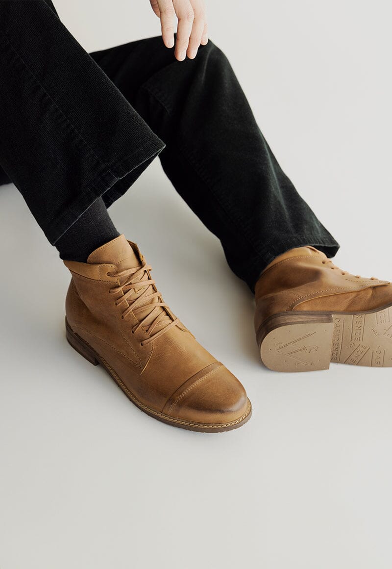 Botin Hombre / Elias C1 Camel Botines Dafirenze
