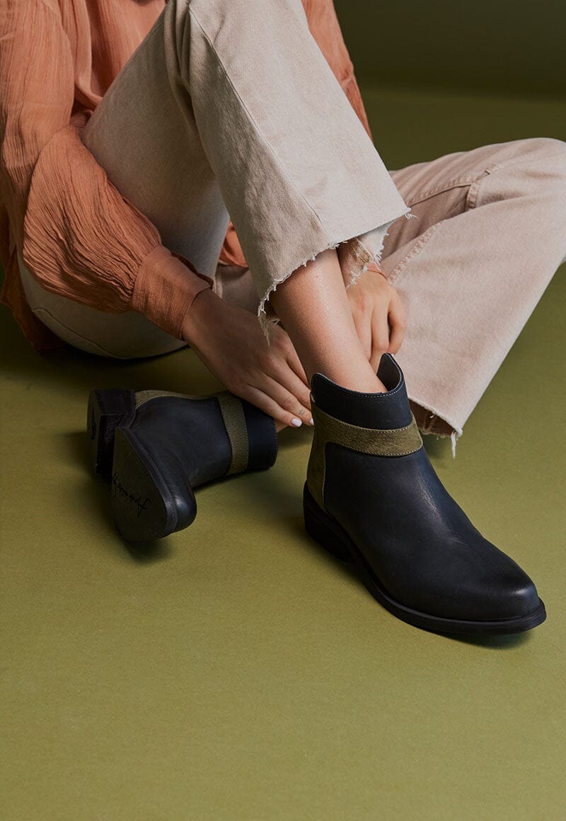 Botin Mujer / Antonieta Negro Verde BOTINES Giani Dafirenze