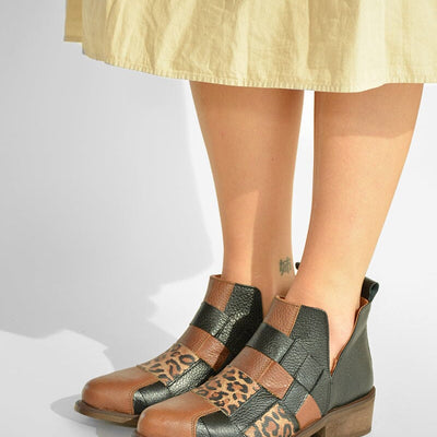 Botin Mujer / Baia Print Negro