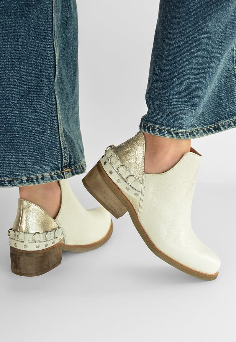 Botin Mujer / Cala Beige Niquel BOTINES Giani Dafirenze