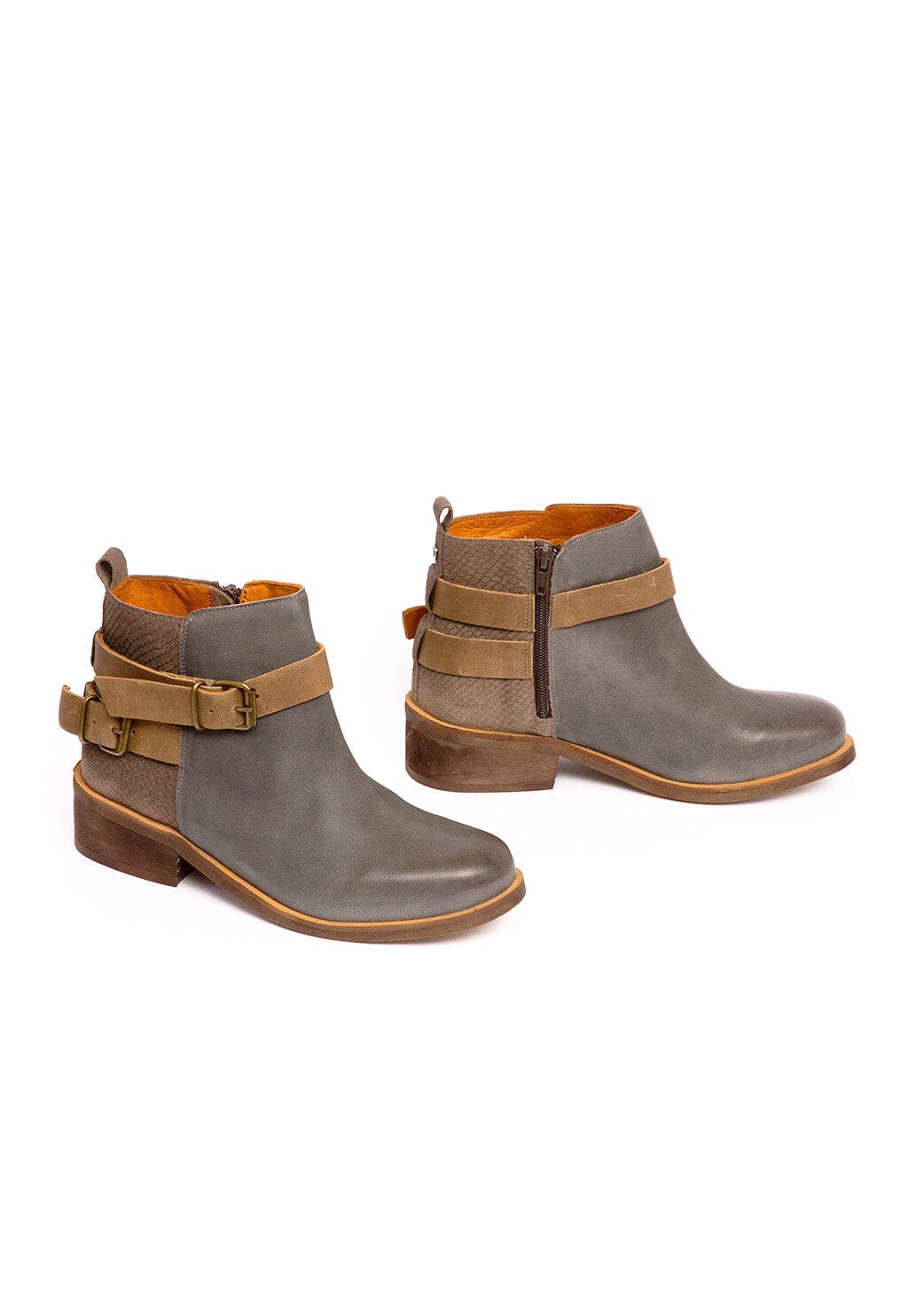 Botin Mujer / Laura Negro Gris Taupe BOTINES Giani Dafirenze