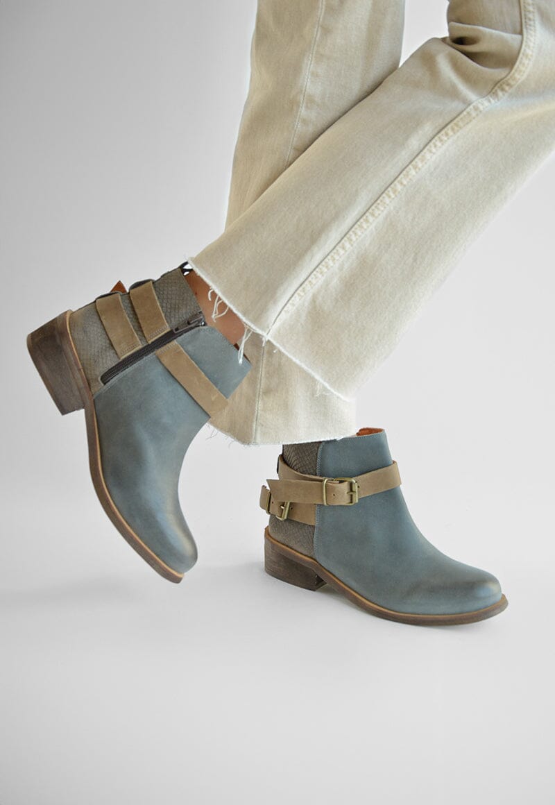 Botin Mujer / Laura Negro Gris Taupe BOTINES Giani Dafirenze