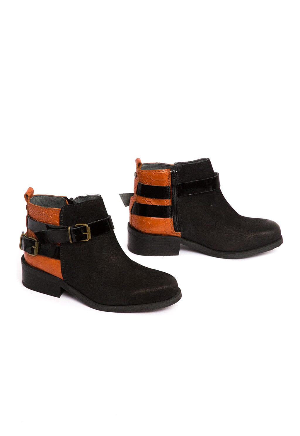 Botin Mujer / Laura Negro Naranjo BOTINES Giani Dafirenze