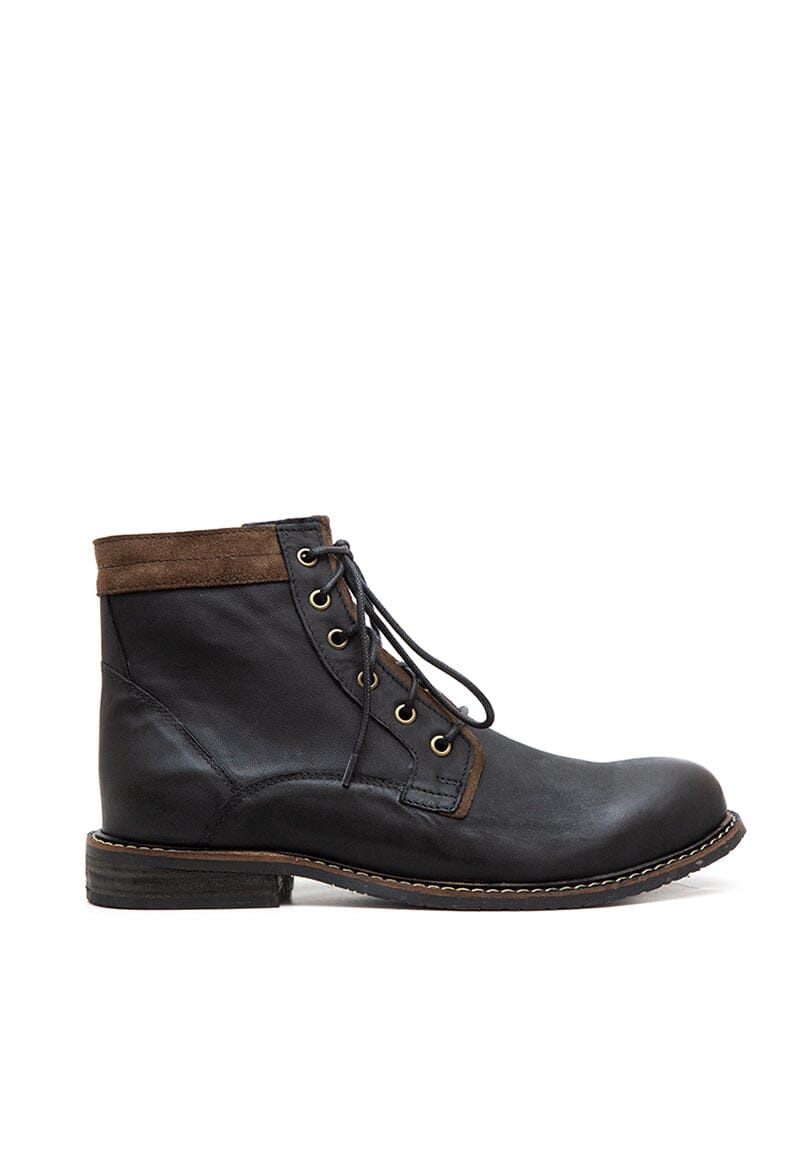 Botines Hombre / Bolano Negro Taupe Botines Dafirenze