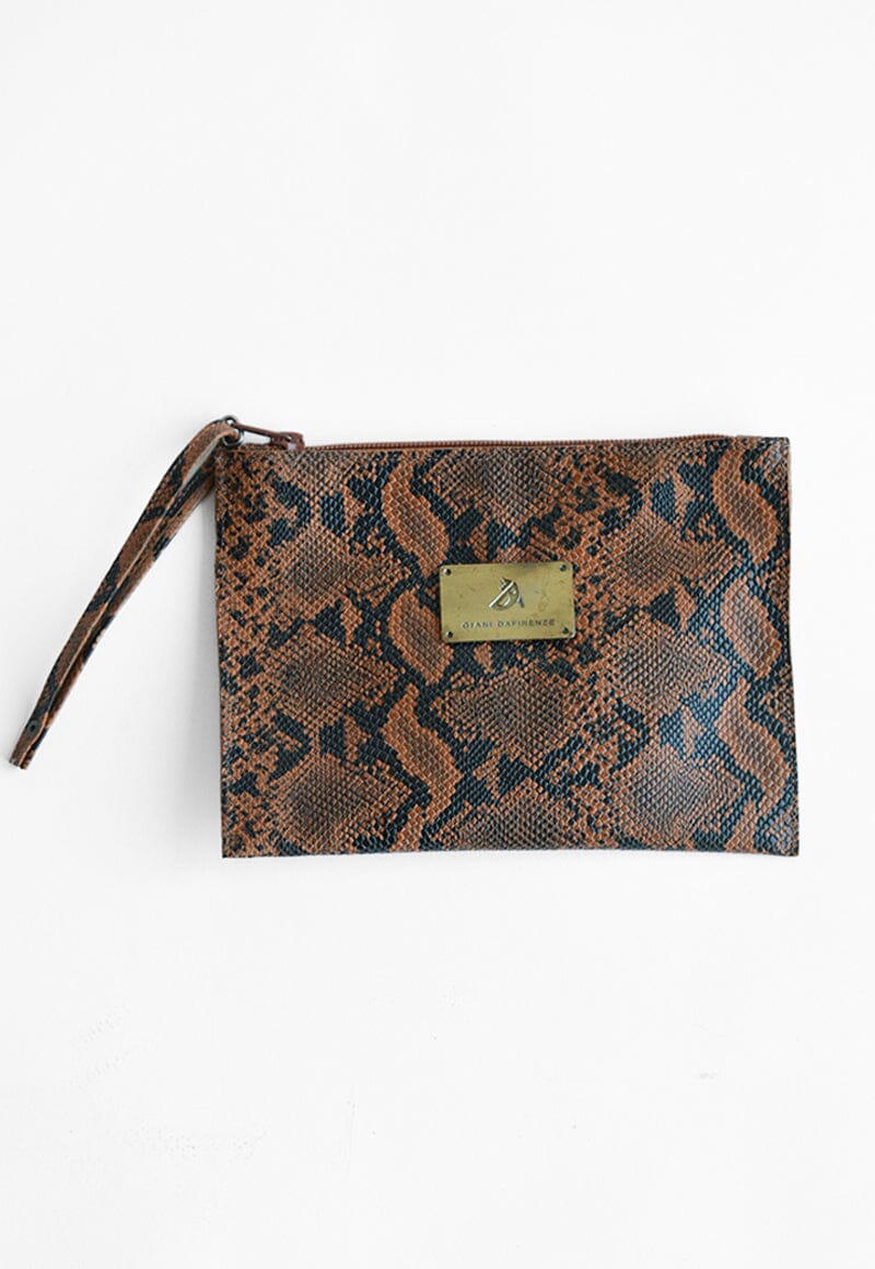 Estuche Mujer / Magnolia Serpiente Camel BILLETERA Giani Dafirenze