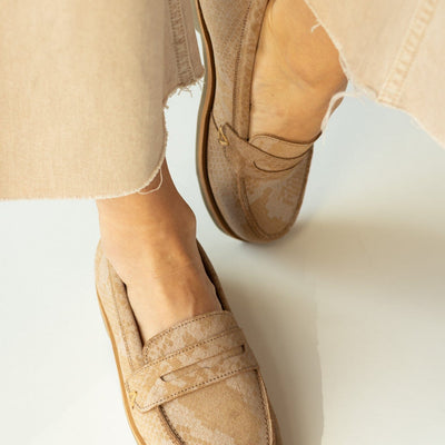 Mocasin Mujer / Coligue Camel