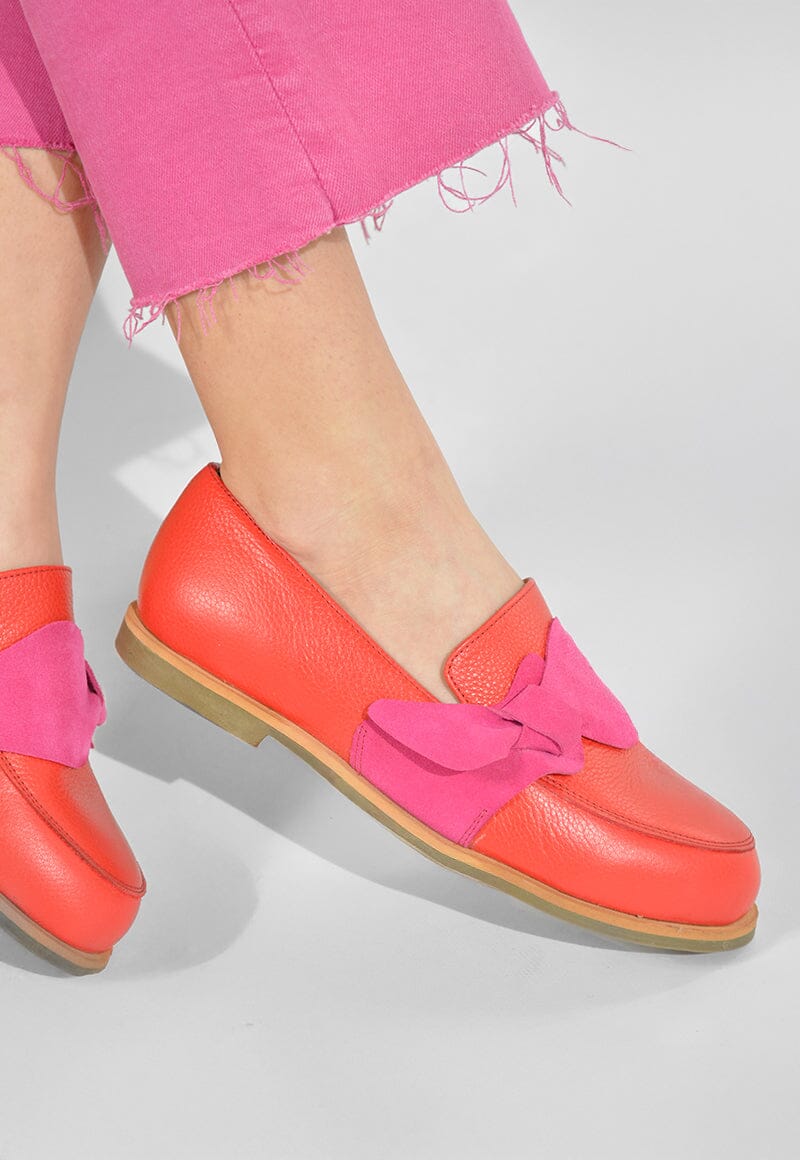 Mocasin Mujer / Elba Rojo Fucsia MOCASINES Giani Dafirenze