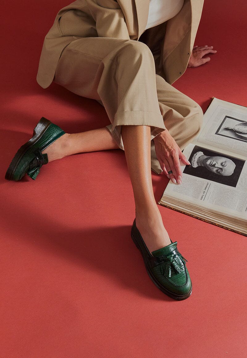 Mocasin Mujer Matilde Verde Giani Dafirenze - Main Image