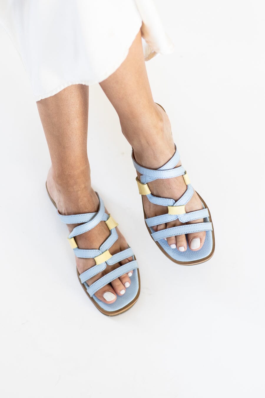 Sandalia Mujer / Costa Celeste Amarillo SANDALIAS Giani Dafirenze