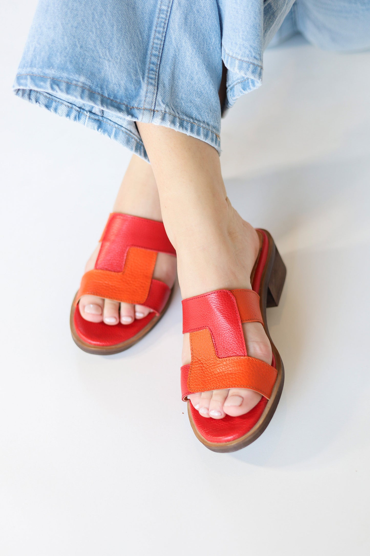 Sandalia Mujer / Dolce Rojo Naranja SANDALIAS Giani Dafirenze