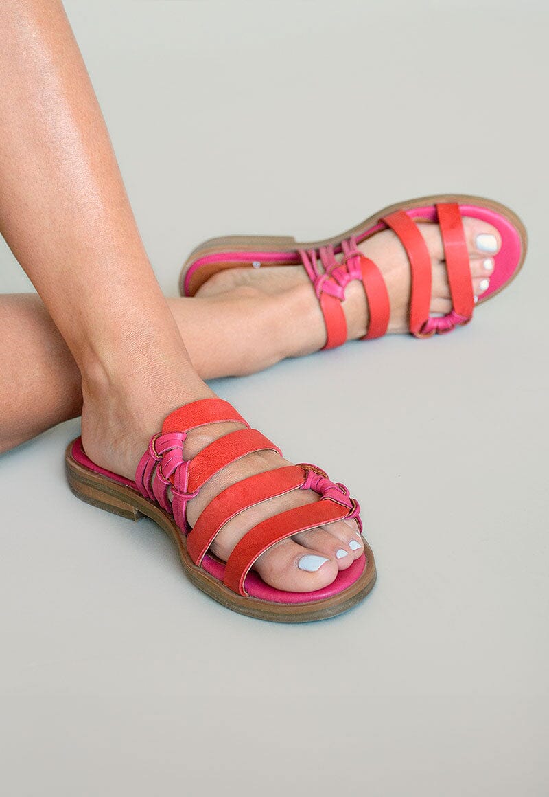 Sandalia Mujer / Fresno Rojo Fucsia SANDALIAS Giani Dafirenze