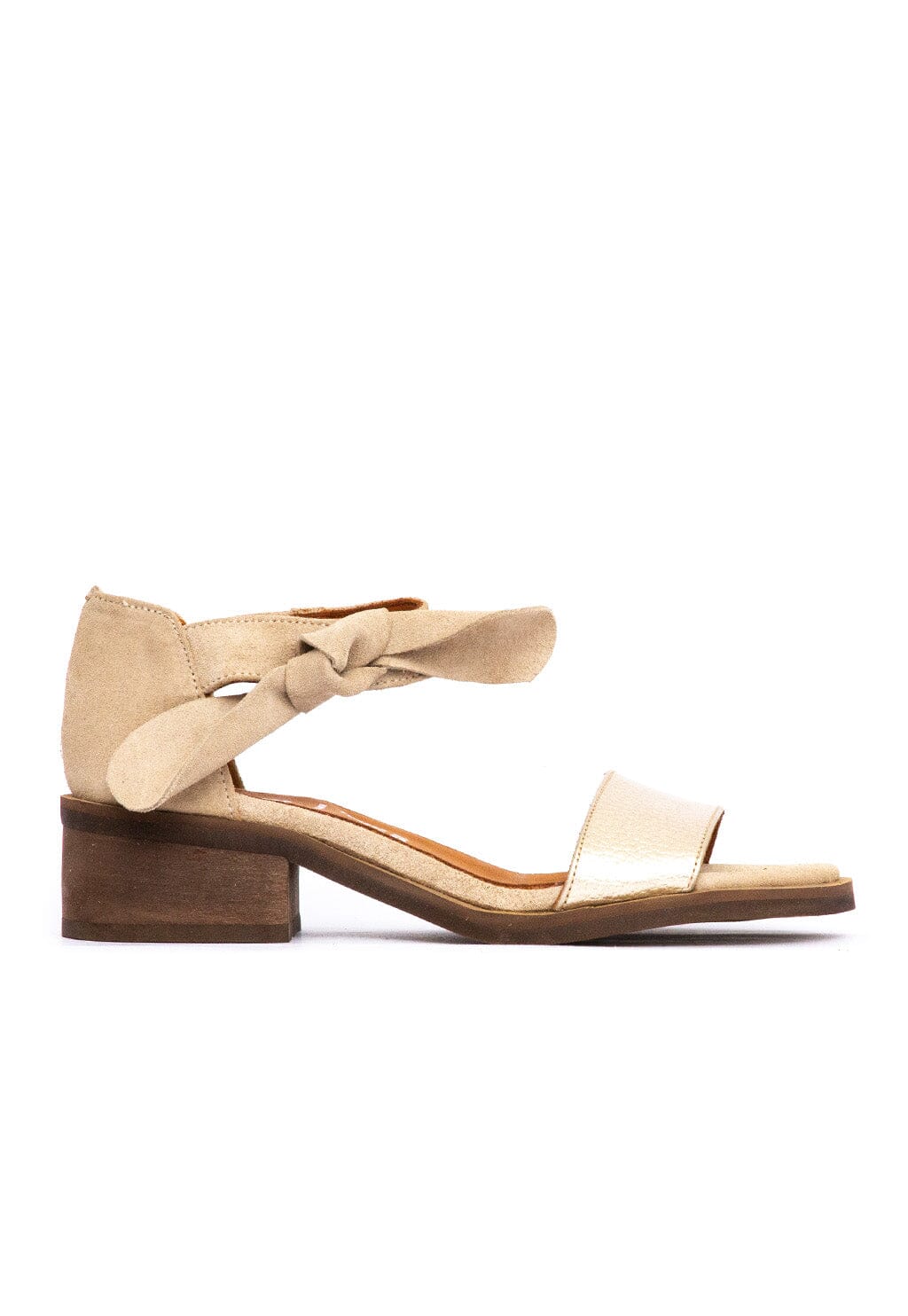 Sandalia Mujer / Halieto Beige Niquel SANDALIAS Giani Dafirenze