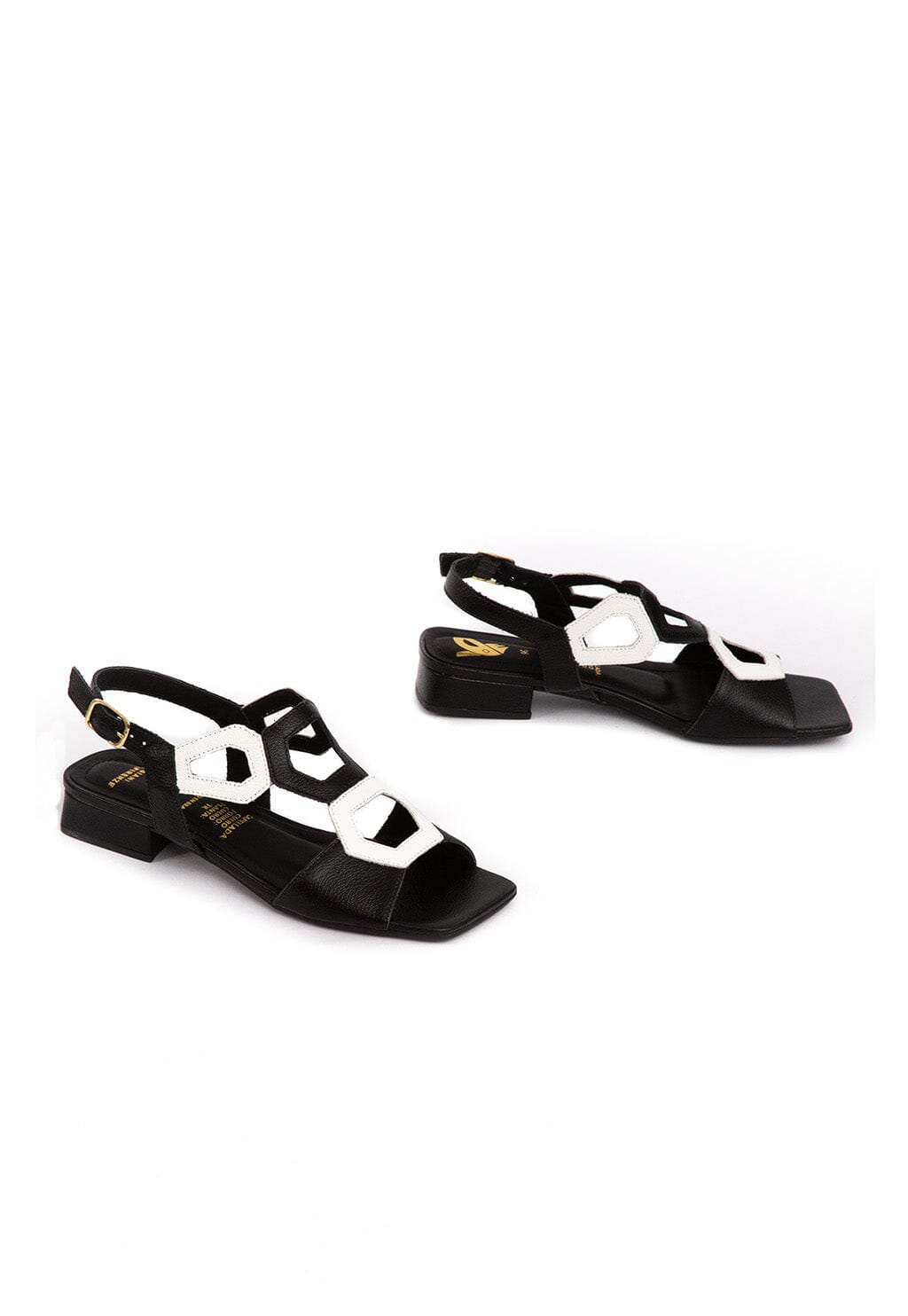 Sandalia Mujer / Perla Negro Blanco ZAPATOS Giani Dafirenze