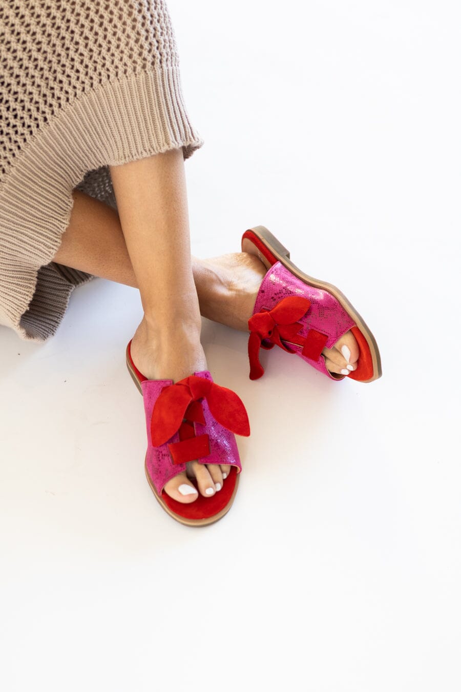 Sandalia Mujer / Salina Fucsia Rojo SANDALIAS Giani Dafirenze