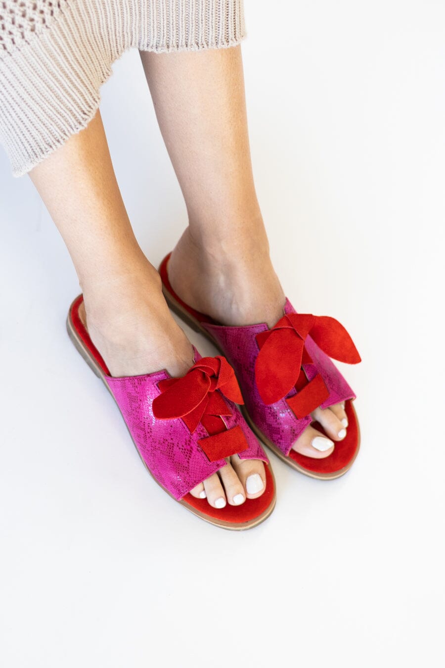 Sandalia Mujer / Salina Fucsia Rojo SANDALIAS Giani Dafirenze