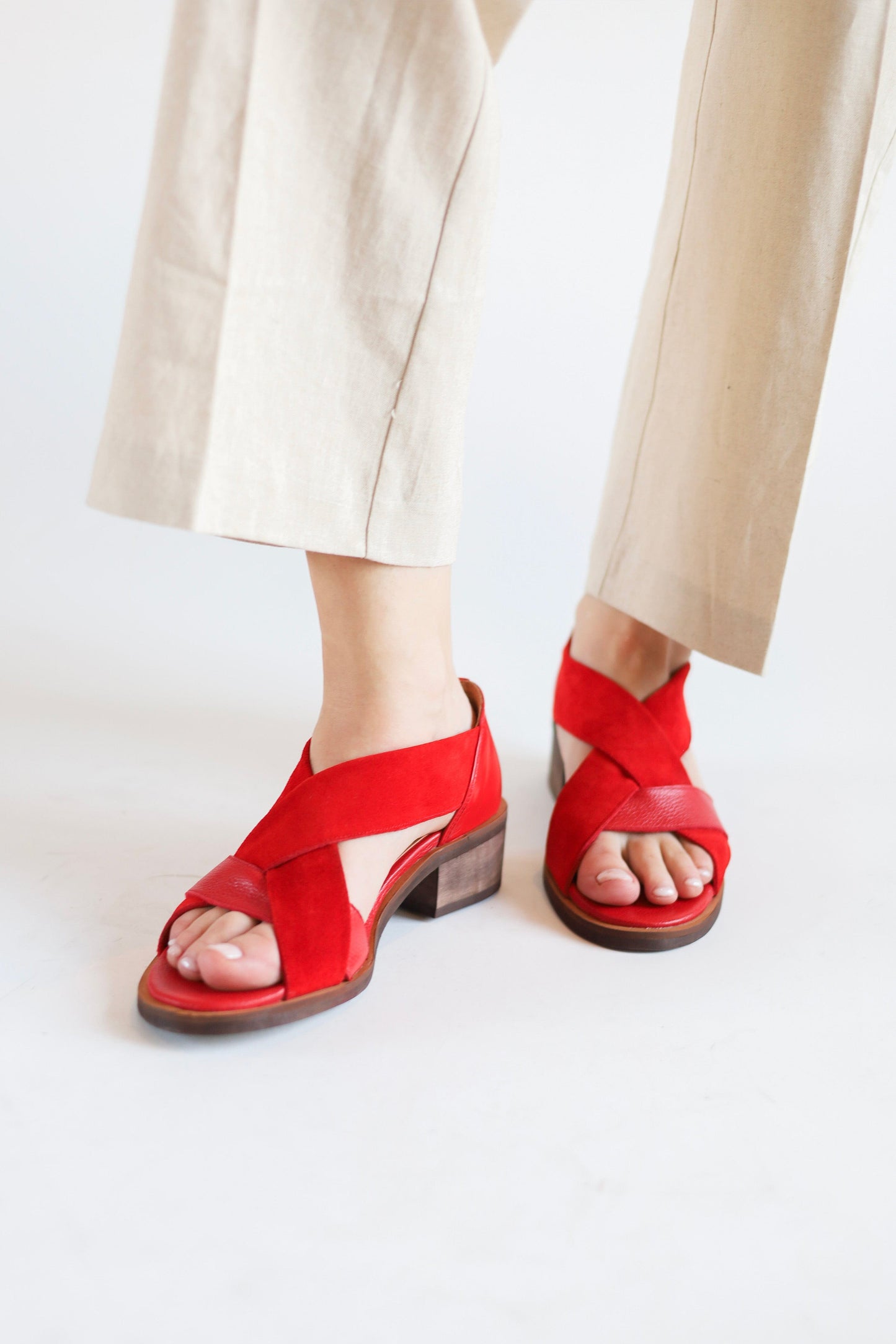 Sandalia Mujer / Tortolita Rojo SANDALIAS Giani Dafirenze