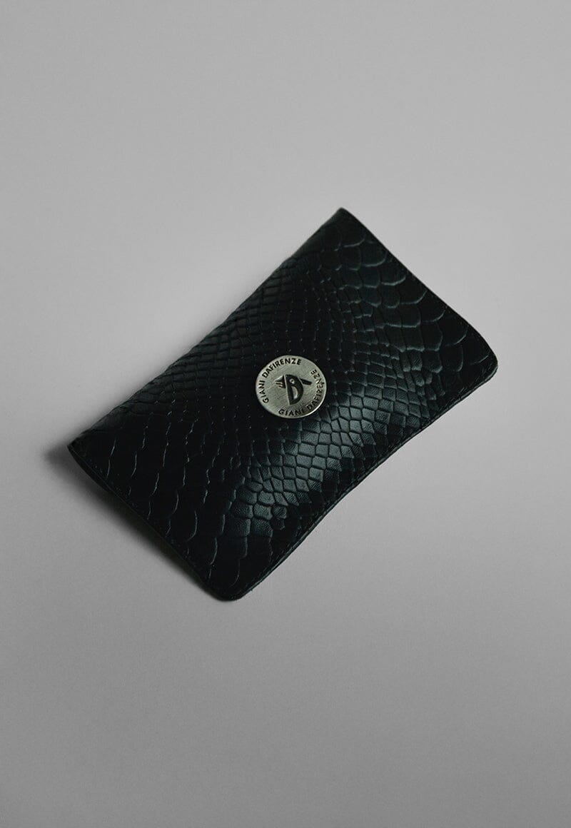 Tarjetero Electra Negro Cresteado Giani Dafirenze