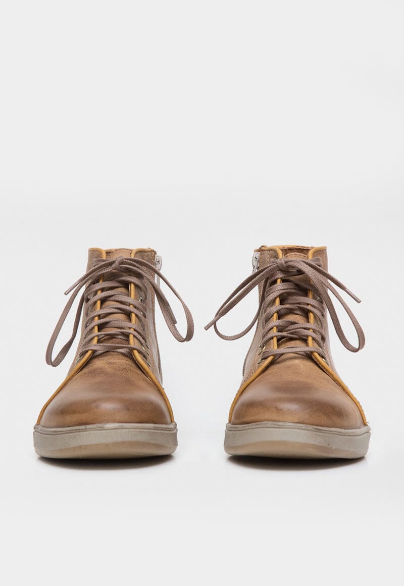 Zapatilla Hombre / Alquinta Camel Mostaza Zapatillas Dafirenze