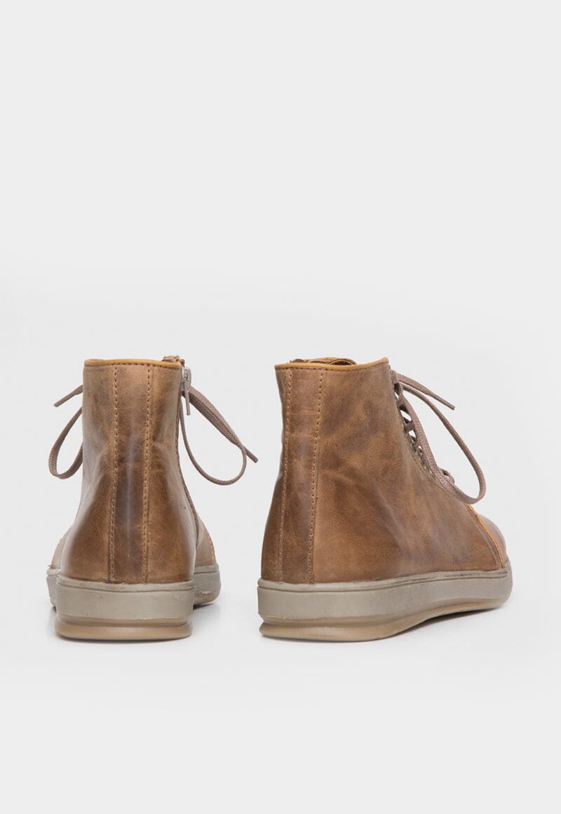 Zapatilla Hombre / Alquinta Camel Mostaza Zapatillas Dafirenze