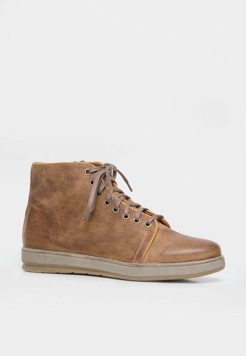 Zapatilla Hombre / Alquinta Camel Mostaza Zapatillas Dafirenze