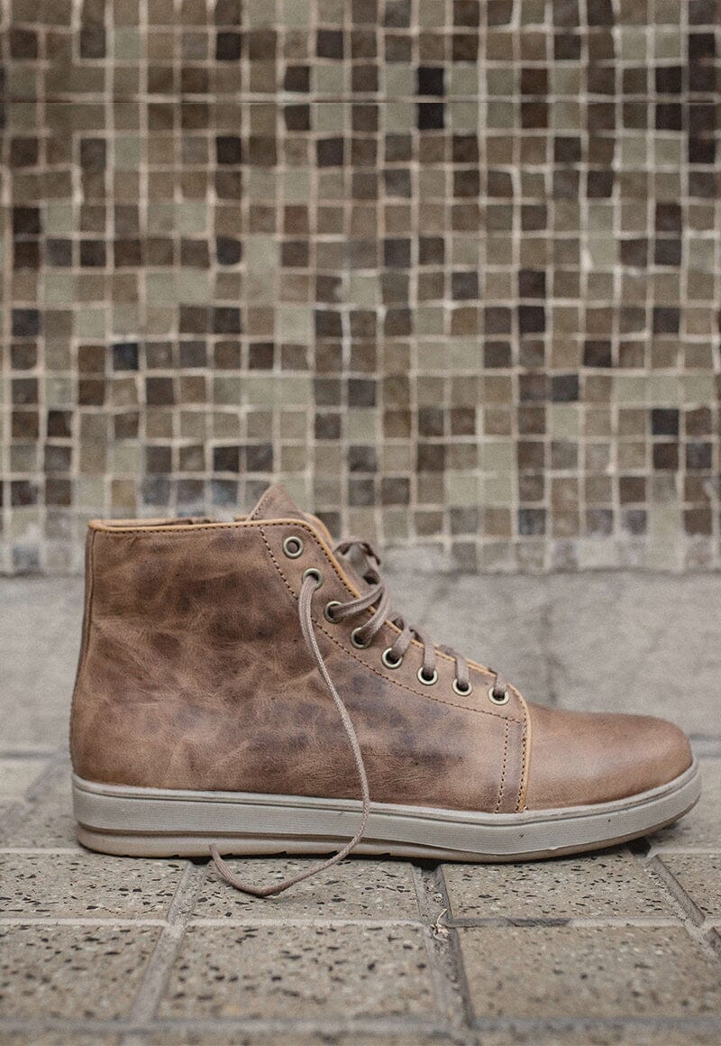 Zapatilla Hombre / Alquinta Camel Mostaza Zapatillas Dafirenze