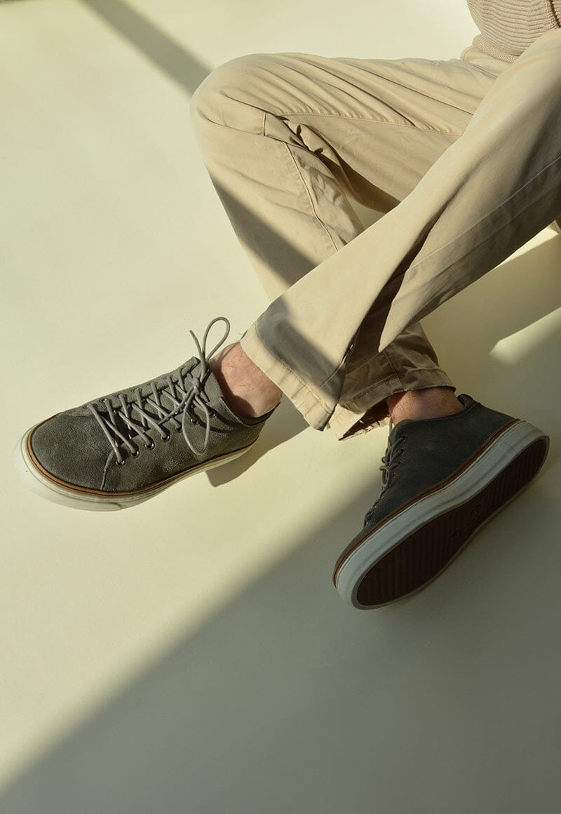 Zapatilla Hombre / Julio Gris Zapatillas Dafirenze