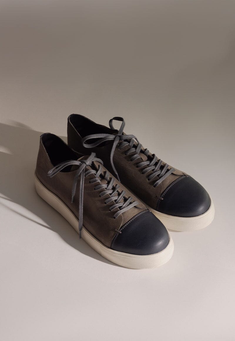 Zapatilla Hombre / Toro Gris Azul Zapatillas Dafirenze