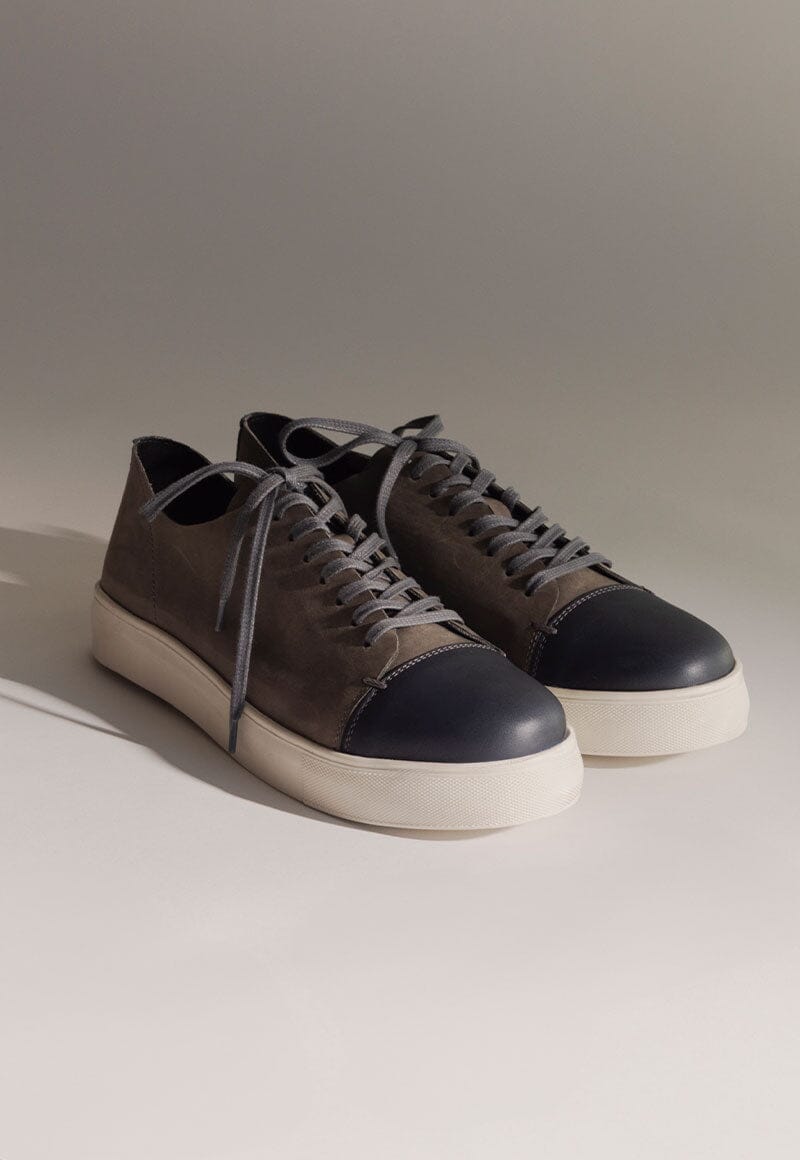Zapatilla Hombre / Toro Gris Azul Zapatillas Dafirenze