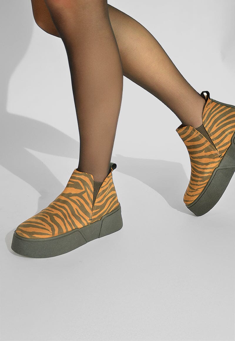 Zapatilla Mujer / Canario Zebra Camel ZAPATILLAS Giani Dafirenze