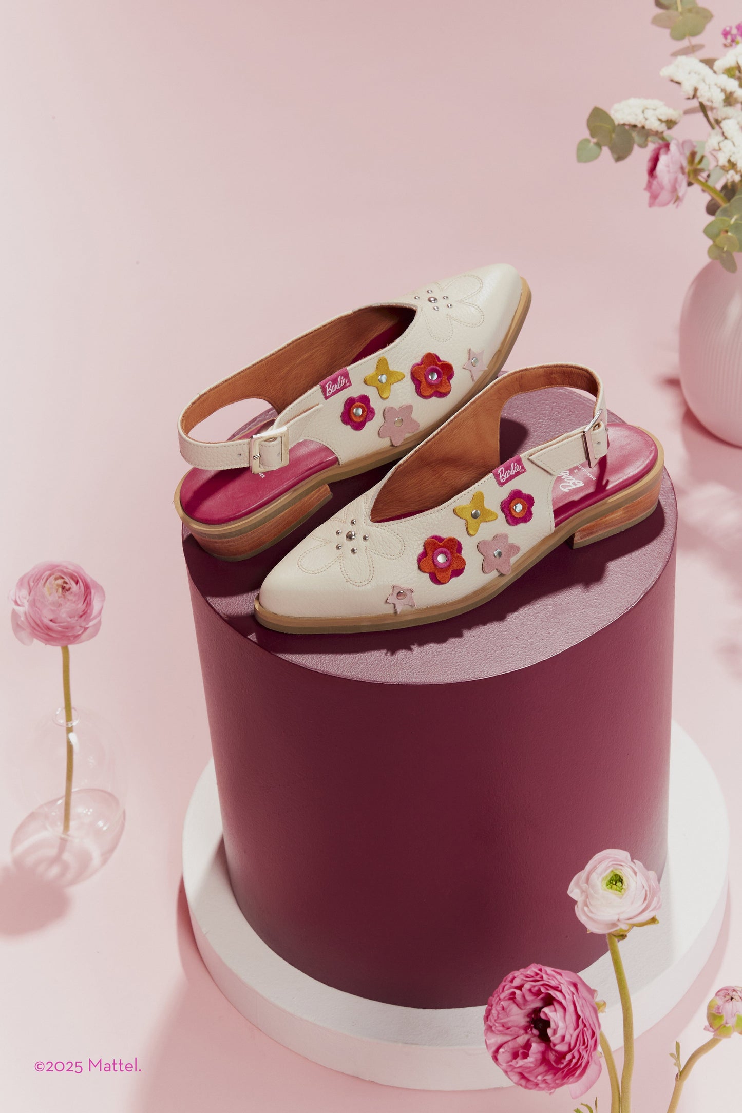 Zapato Barbie / Kara Beige Rosado BOTINES Giani Dafirenze