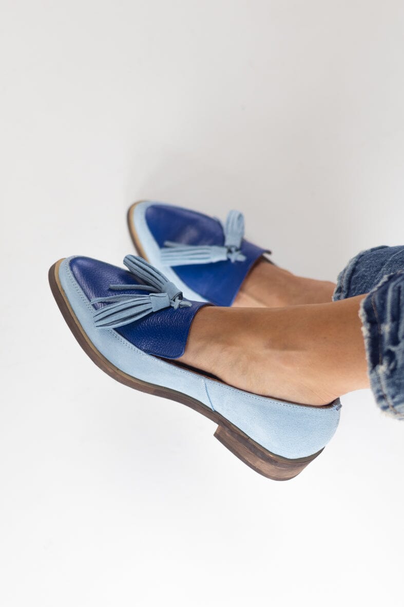 Zapato Mujer / Allegra Celeste MOCASINES Giani Dafirenze