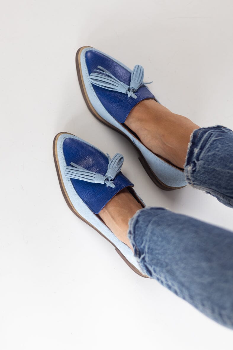 Zapato Mujer / Allegra Celeste MOCASINES Giani Dafirenze