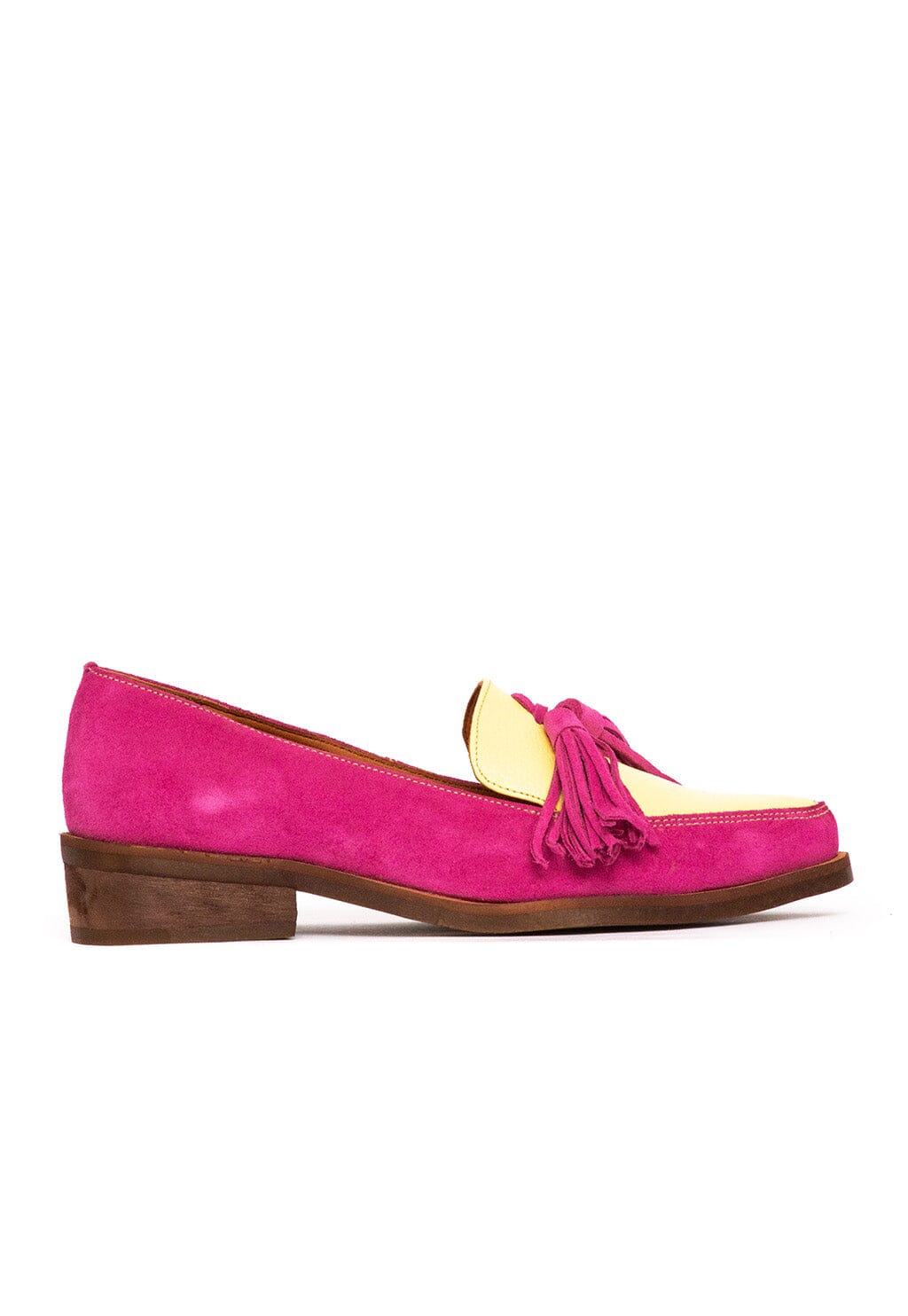 Zapato Mujer / Allegra Fucsia Amarillo MOCASINES Giani Dafirenze