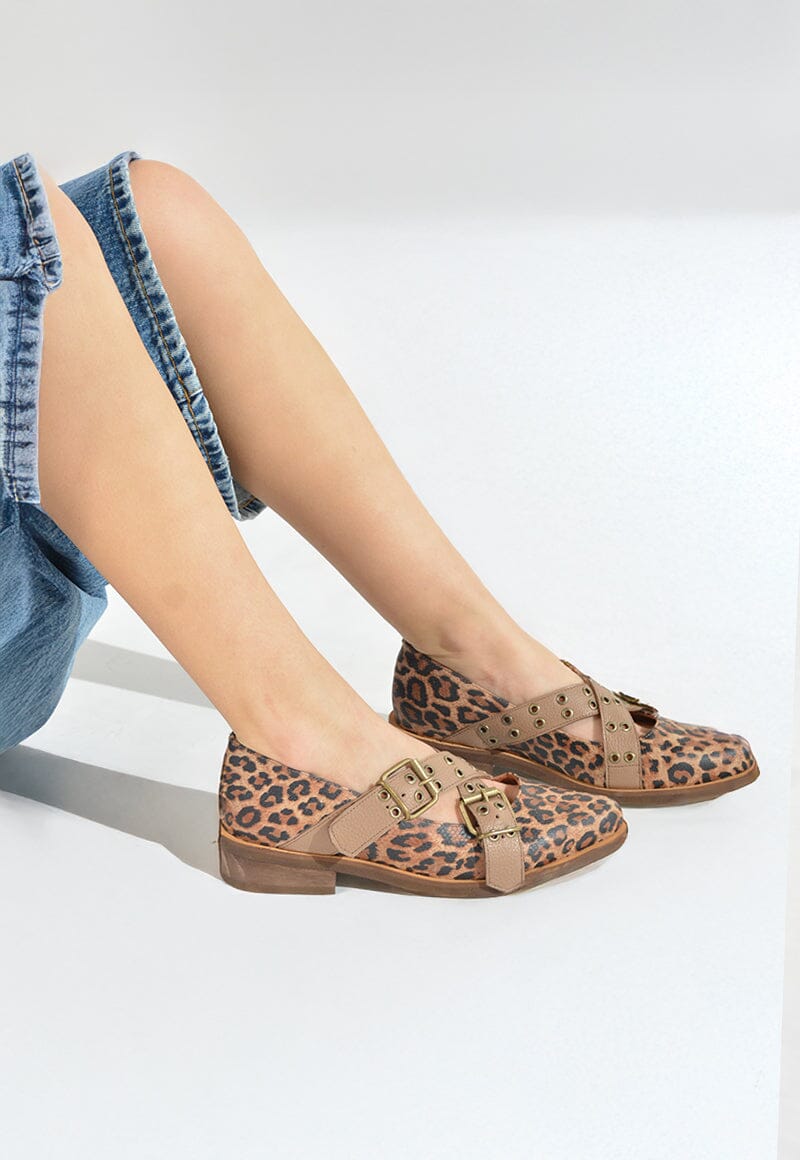 Zapato Mujer / Etna Café Print ZAPATOS Giani Dafirenze