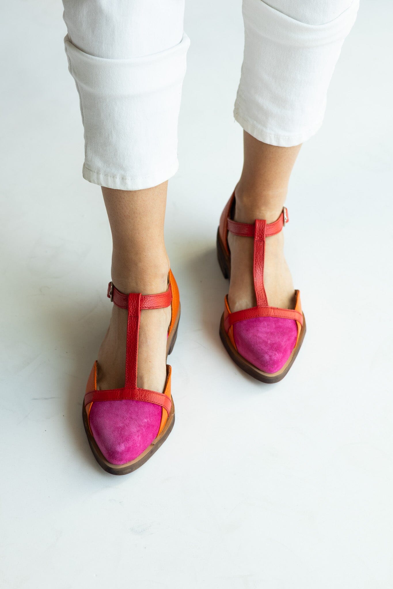 Zapato Mujer / Pomarino Fucsia Naranjo ZAPATOS Giani Dafirenze