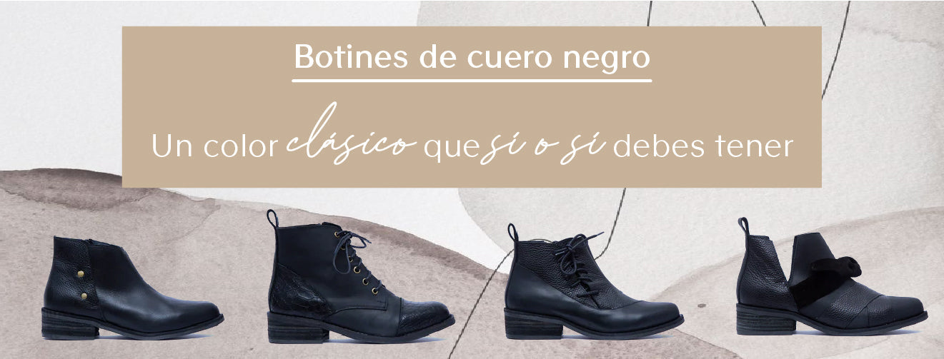 Botines de cuero negro: un color clásico que sí o sí debes tener