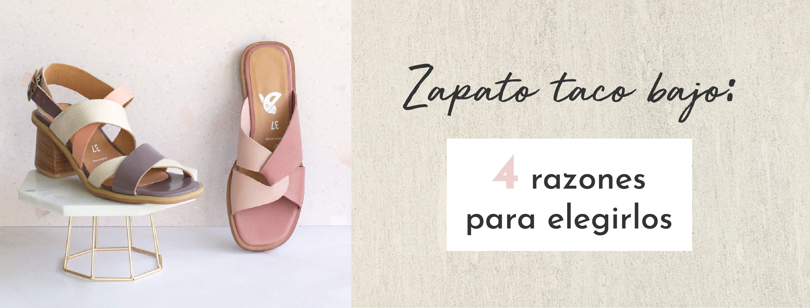 Zapatos taco bajo: 4 razones para elegirlos