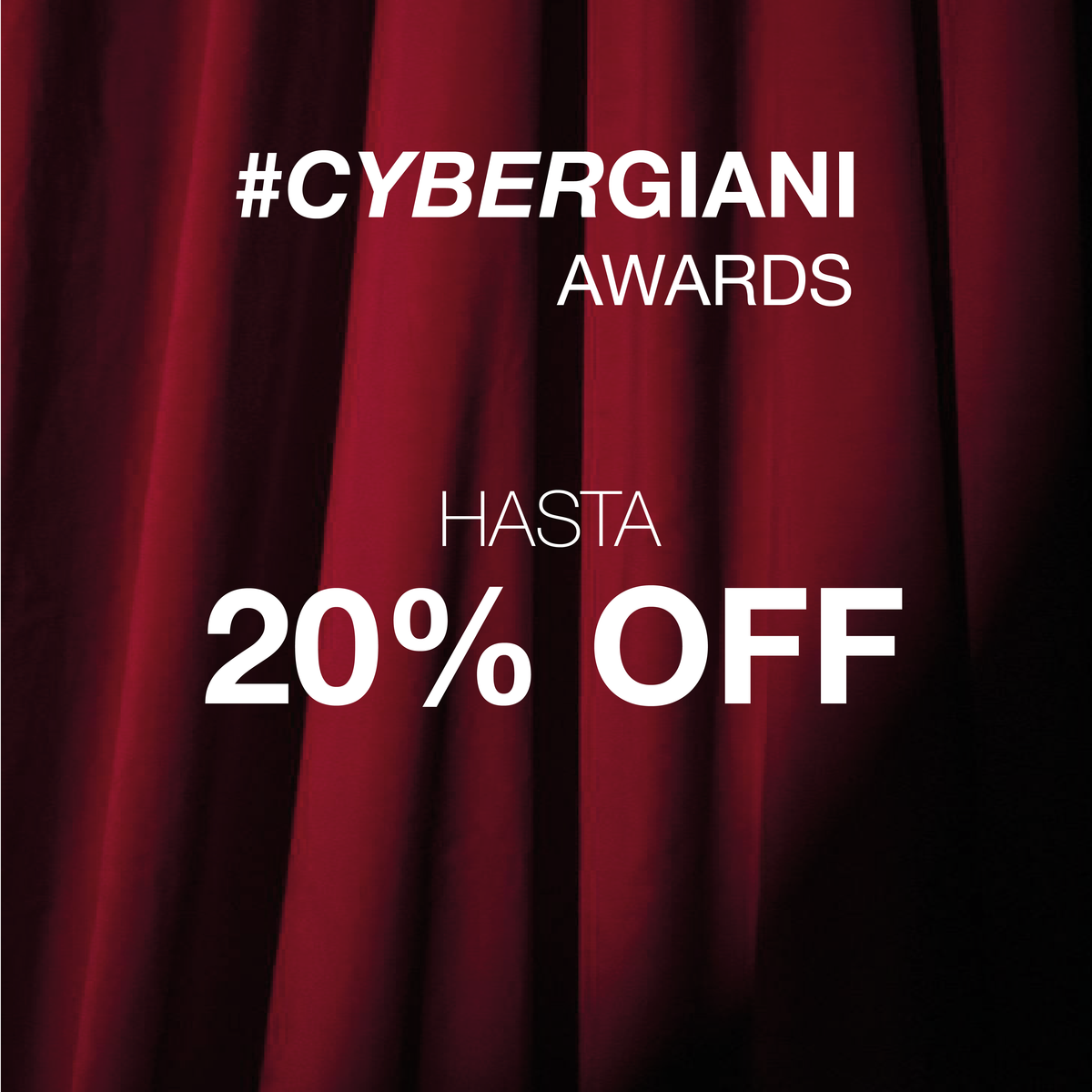 Cyber Hasta 20% OFF