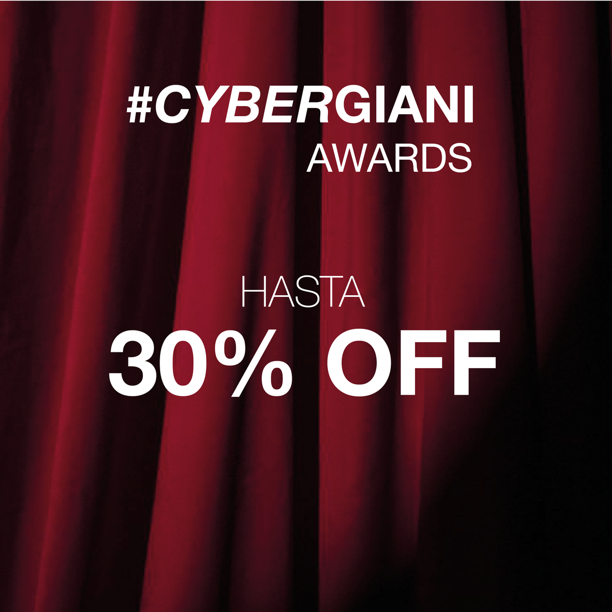 Cyber Hasta 30% OFF