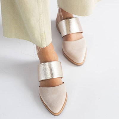 Babucha Mujer / Gaviota Beige Niquel