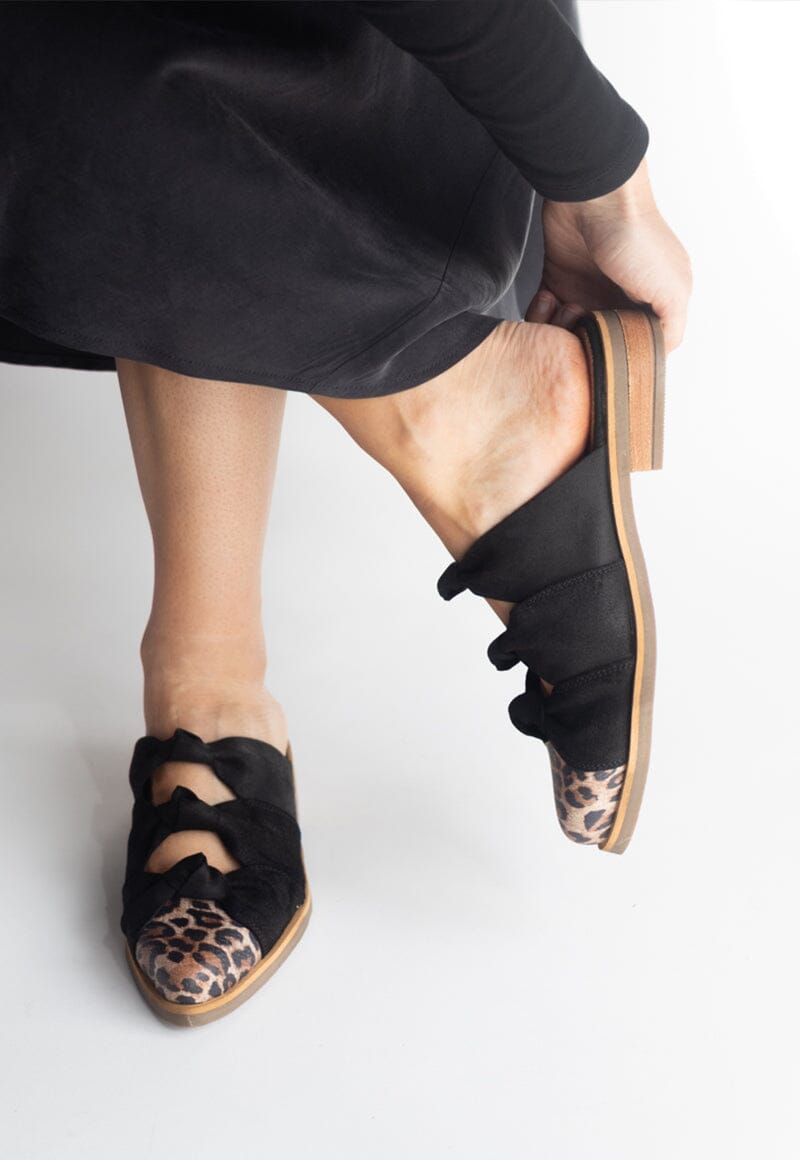 Babucha Mujer / Kiwi Negro Print BABUCHAS Giani Dafirenze 