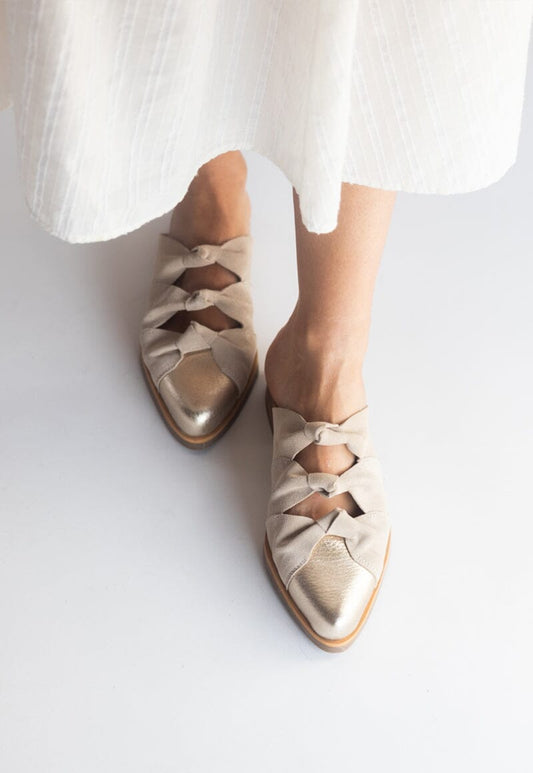 Babucha Mujer / Kiwi Niquel Beige BABUCHAS Giani Dafirenze 