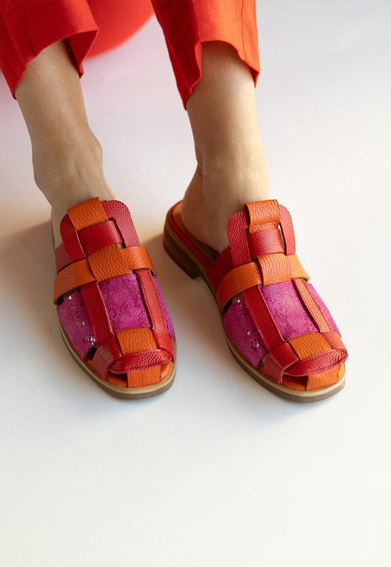 Babucha Mujer / Menfi Naranjo Rojo BABUCHAS Giani Dafirenze 